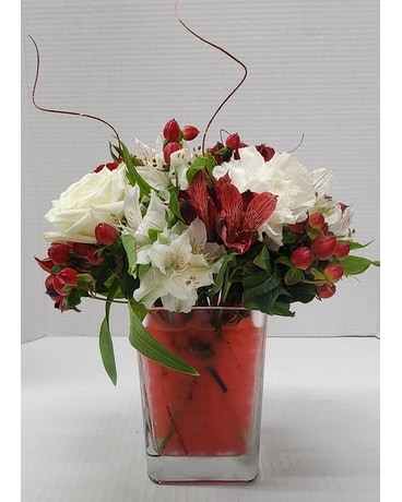 Frosted Flowers Flower Arrangement
