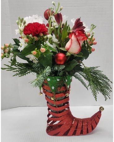 Santa's Little Helper Flower Arrangement