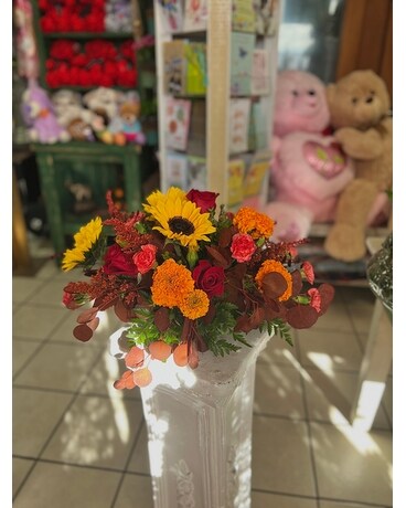 Designer's Choice Fall Table Centerpiece Flower Arrangement