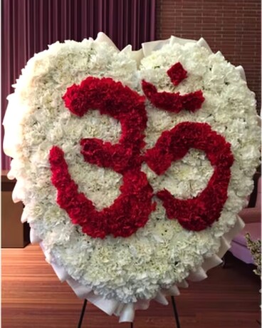 Hindu OM on the Heart