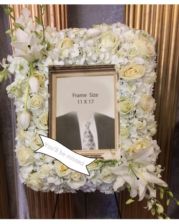 Fresh Picture Frame Flower Arrangement