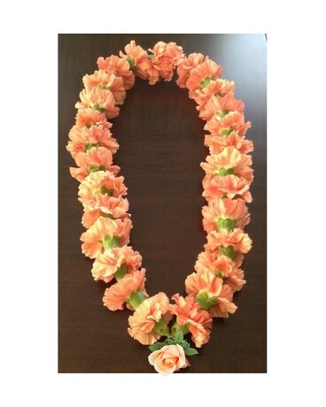 Orange Carnation Garland Flower Arrangement
