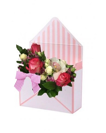 Fan of Pink Flower Arrangement