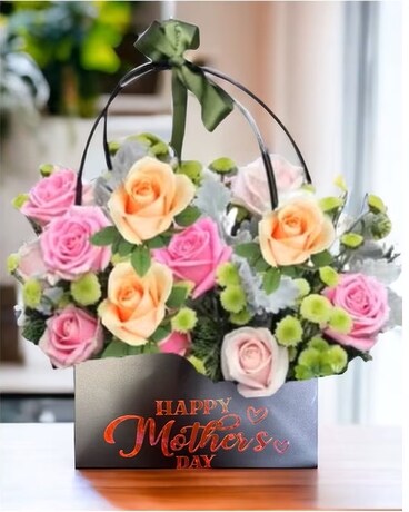 To mom with love handbag Flower Arrangement