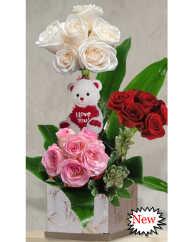 Standard 18 Roses size,  inches height and  inches wide.