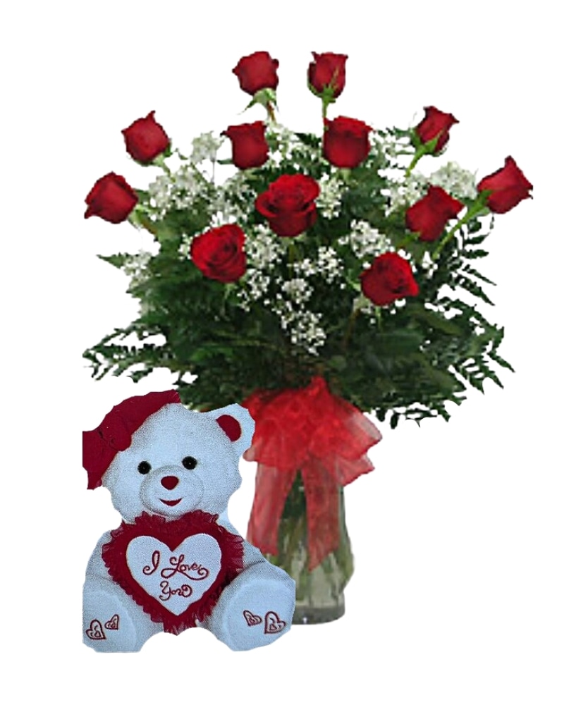 Flowers shaped like teddy bear online