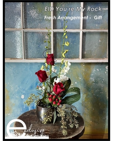 EID You're My Rock Flower Arrangement