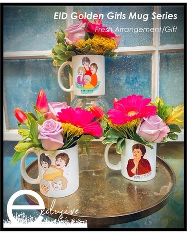 EID Golden Girls Mug Series Flower Arrangement