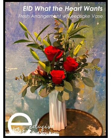 EID What the Heart Wants Flower Arrangement