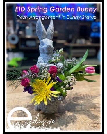 EID Spring Garden Bunny Flower Arrangement