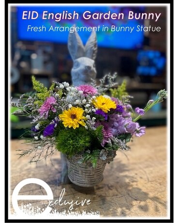 EID English Garden Bunny Flower Arrangement