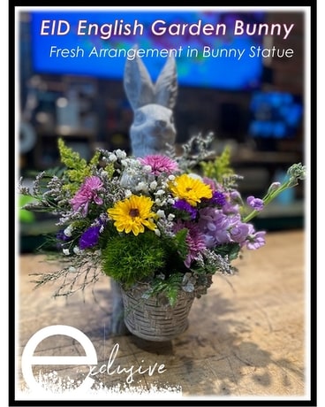 EID English Garden Bunny Flower Arrangement