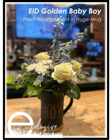EID Golden Boy Flower Arrangement