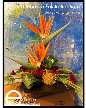EID Modern Fall Reflections Flower Arrangement