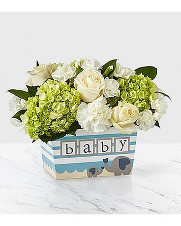 Darling Baby Boy Bouquet Flower Arrangement