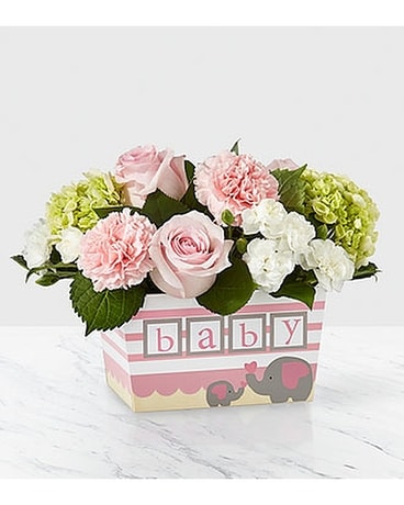 Darling Baby Girl Bouquet Flower Arrangement