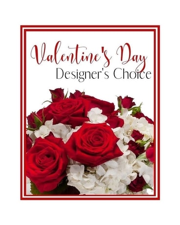 Designer's Choice Valentine's VASE ARRANGEMENT Flower Arrangement