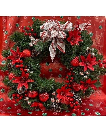 Christmas silk wreath Flower Arrangement