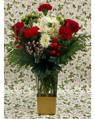 Elegant Christmas Bouquet Flower Arrangement