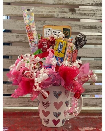 Be My Valentine Candy Bouquet Specialty Arrangement