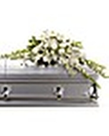 Bountiful Memories Casket Spray Funeral Casket Spray Flowers