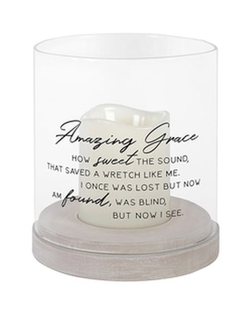 Amazing Grace Glass Hurricane Gifts