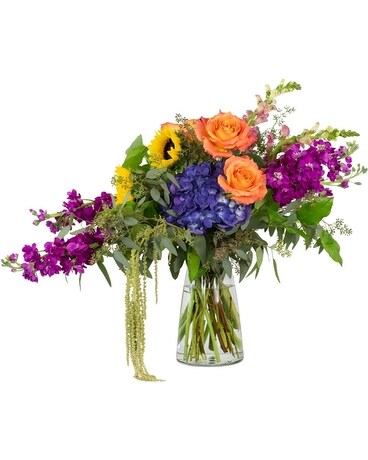 Prismatic at Chapel of the Chimes Funeral Home Flower Arrangement