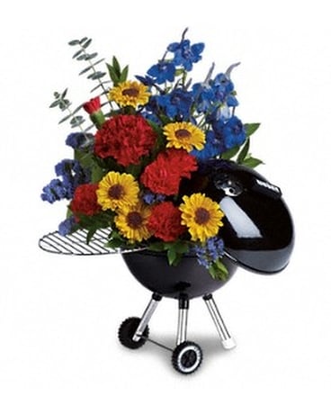 Weber Hot Off The Grill by Teleflora Flower Arrangement