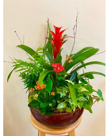 Luxe Ceramic Garden Flower Arrangement