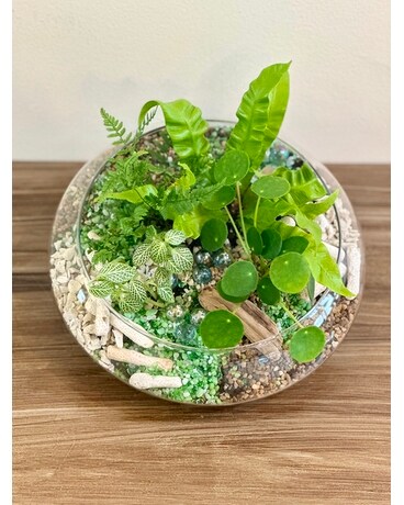 Tropical Terrarium Flower Arrangement