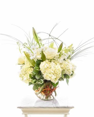 Symphony in White Flower Arrangement