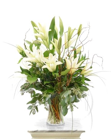 Bright White Flower Arrangement