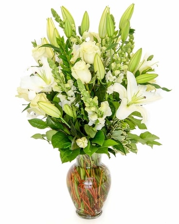 White Garden Flower Arrangement