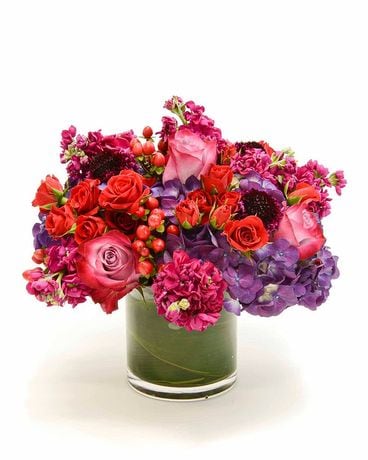 Vivid in Violet Flower Arrangement