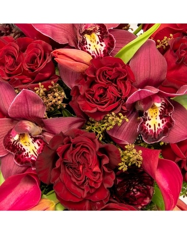 Shades of Red Flower Arrangement