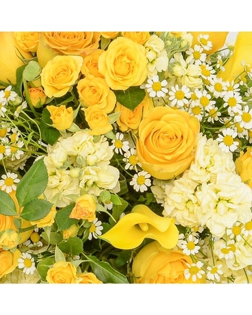 Monochromatic Yellow Flower Arrangement