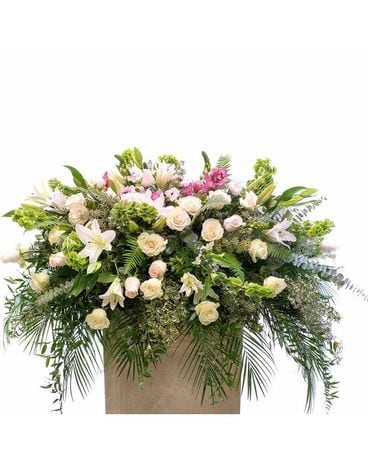Lush Casket Spray Flower Arrangement
