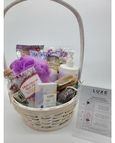 Aromatherapy Spa Gift Basket by Luxe Cait & Co Gift Basket