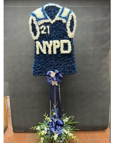 NYPD Jersey Sympathy Arrangement