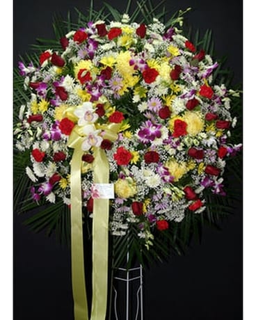 Standing Wreaths 01 Flower Arrangement