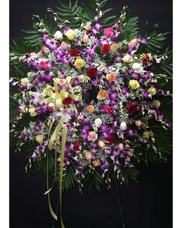 Standing Wreaths 06 Flower Arrangement