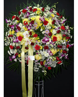 Standing Wreaths 01 Flower Arrangement