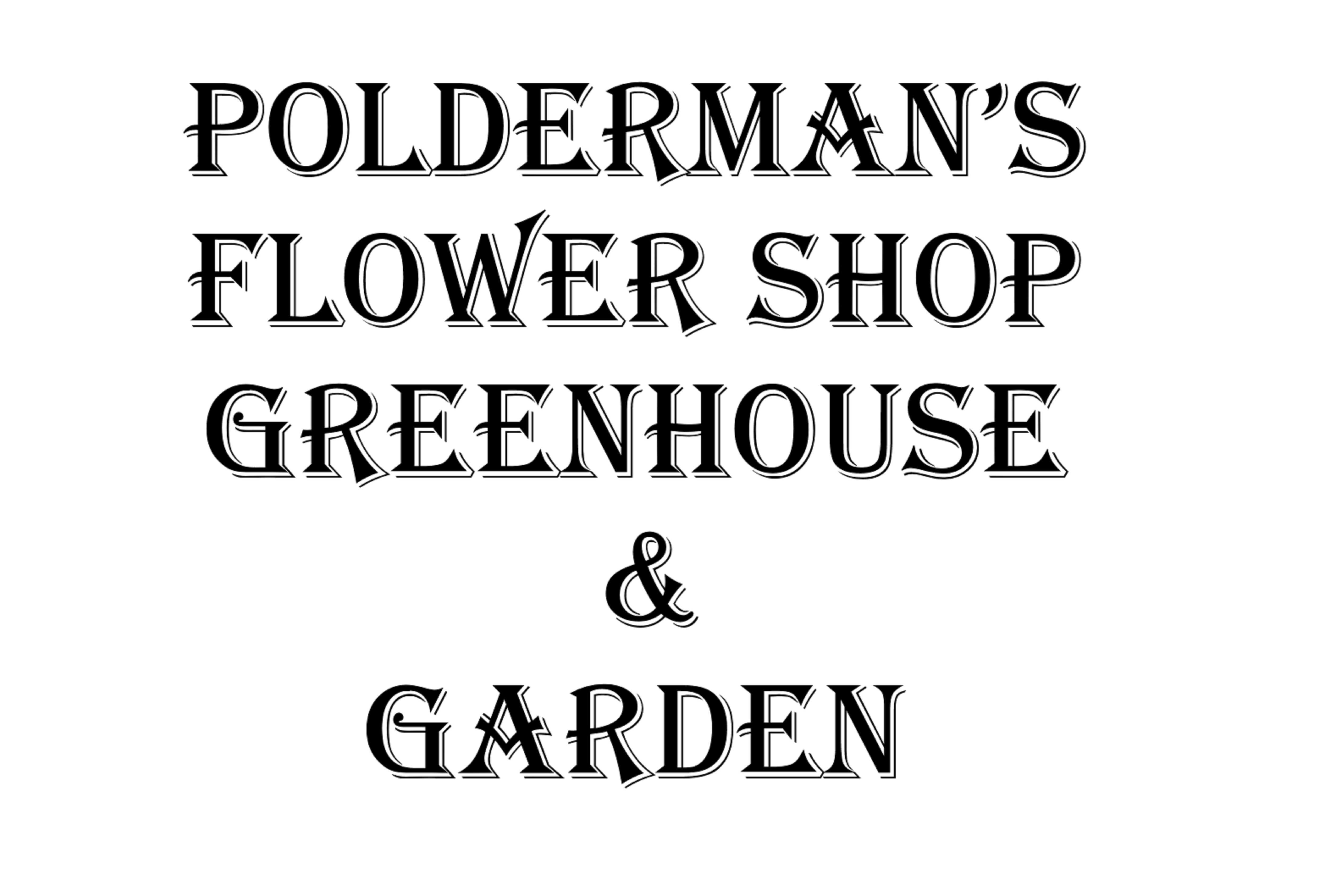 Polderman's Flower Shop, Greenhouse & Garden - Logo