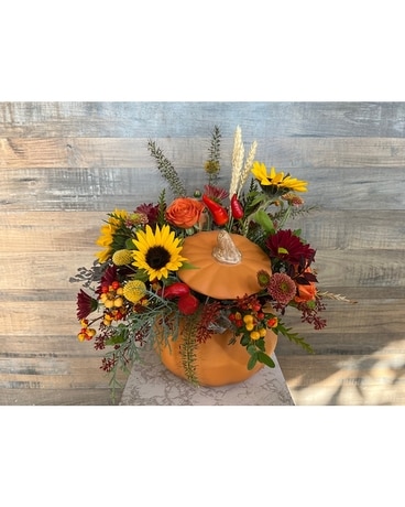 Pumpkin Harvest Flower Arrangement