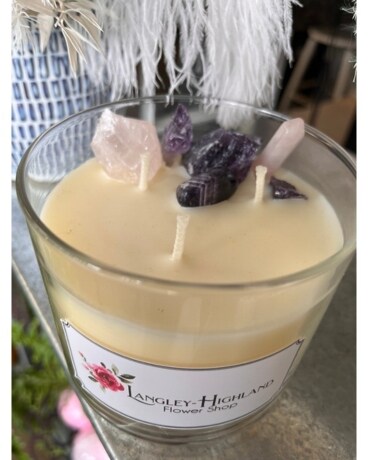 Scented Candle with Crystals-glass Gifts