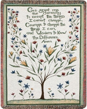 Serenity Prayer Throw