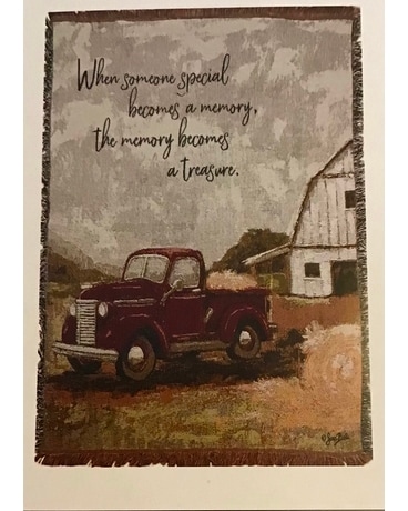 Red Truck Throw Gifts