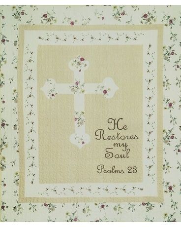 He Restores Quilt Throw Gifts