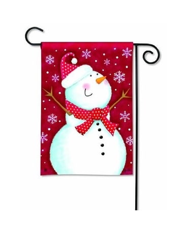 Flag -Snowman Red Gifts
