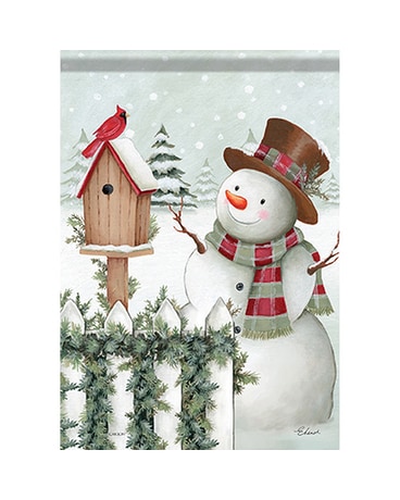 Flag -Winter Snowman Lrg/Sm Gifts